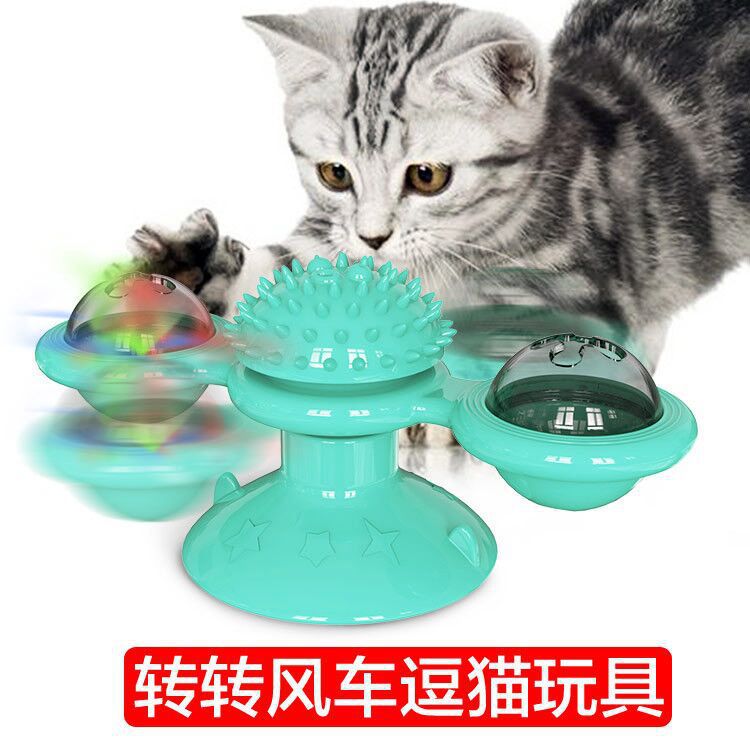 Rotating Cat Windmill Toy