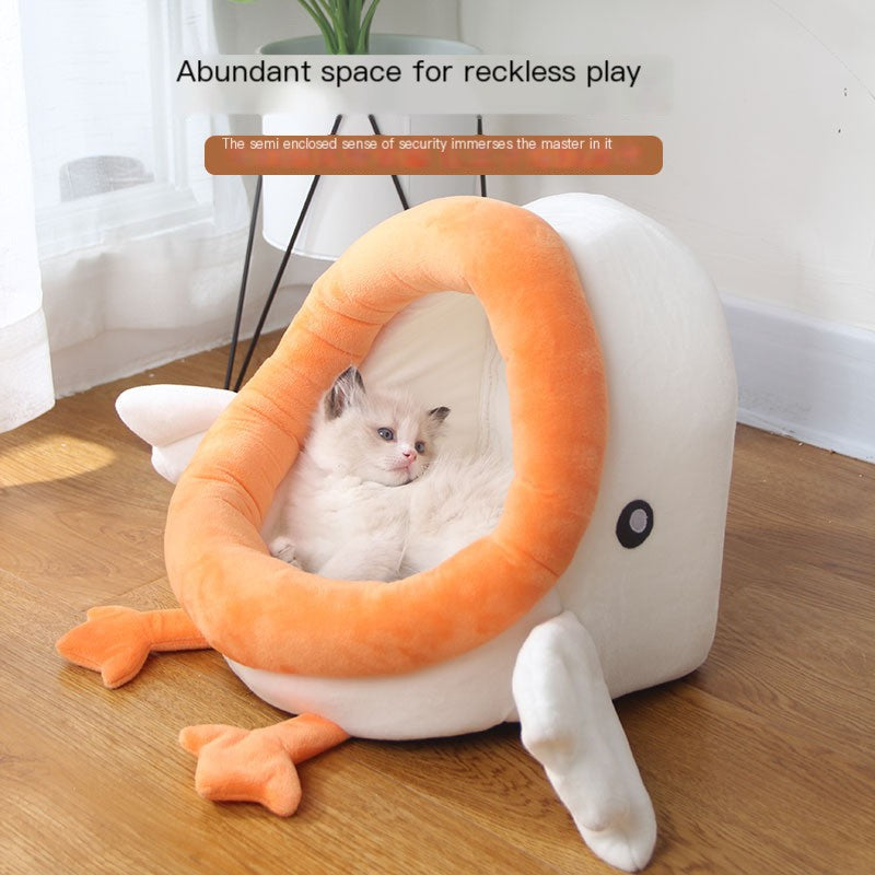 Four-Seasons Plush Pet Bed
