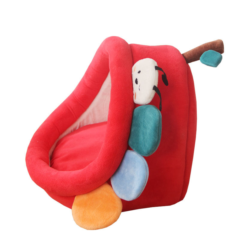Four-Seasons Plush Pet Bed