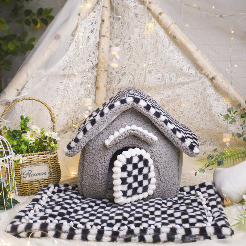 Cozy Winter Dog House for Small Breeds