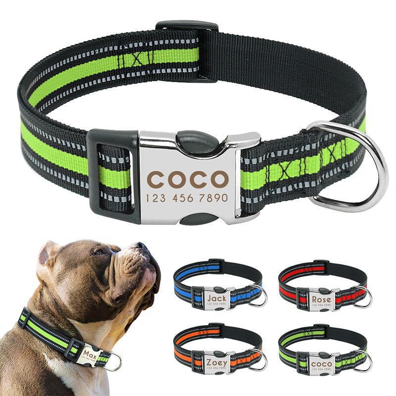 Reflective Engravable Dog Collar