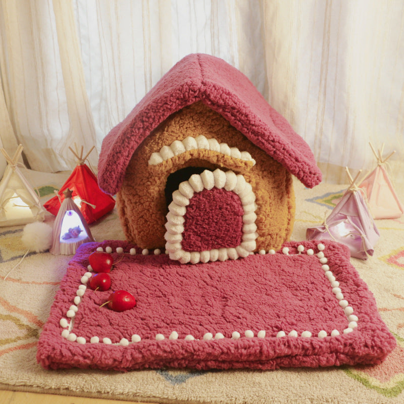 Cozy Winter Dog House for Small Breeds