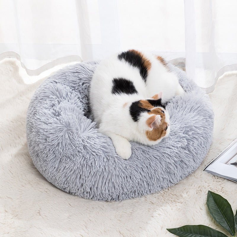 Winter Warm Plush Pet Bed