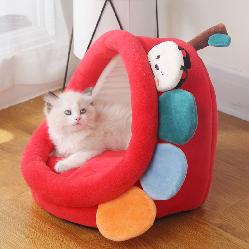 Four-Seasons Plush Pet Bed