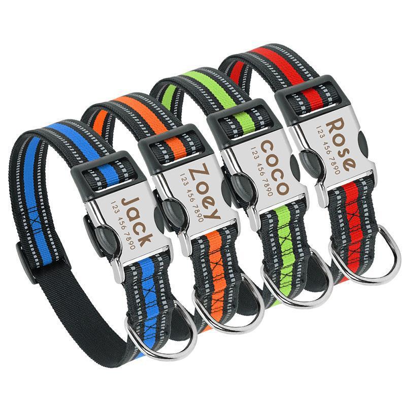 Reflective Engravable Dog Collar