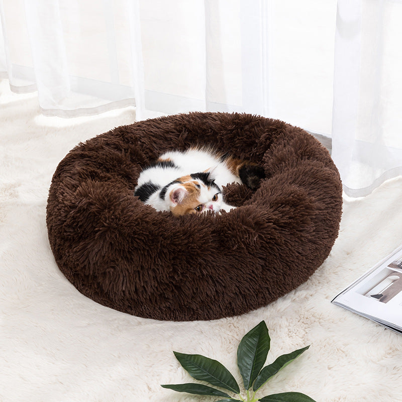 Winter Warm Plush Pet Bed