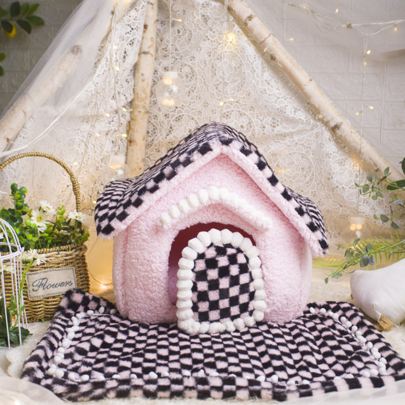 Cozy Winter Dog House for Small Breeds