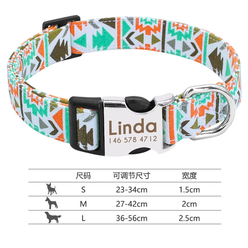 Reflective Engravable Dog Collar