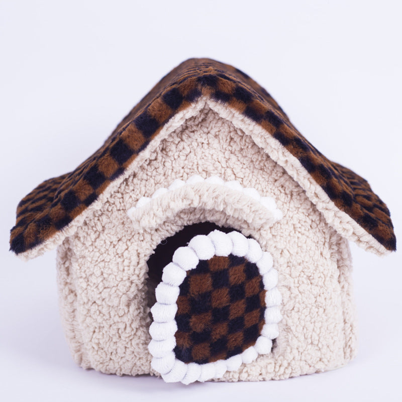 Cozy Winter Dog House for Small Breeds