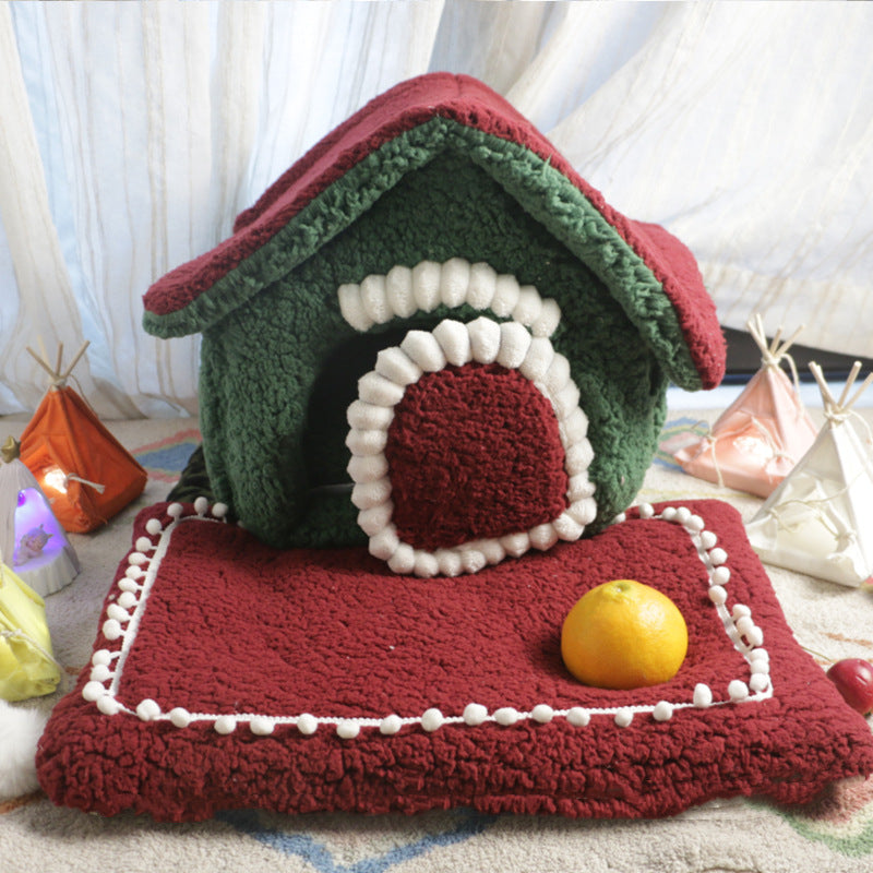 Cozy Winter Dog House for Small Breeds