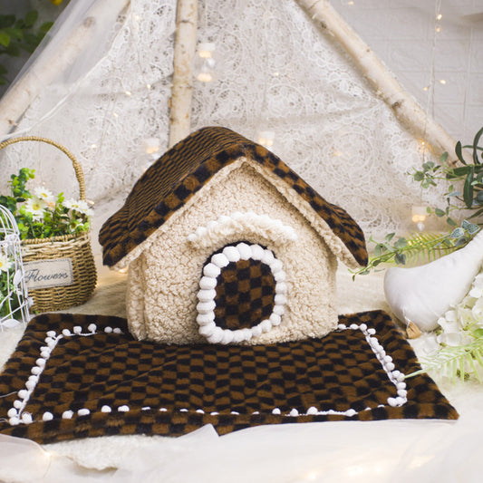 Cozy Winter Dog House for Small Breeds