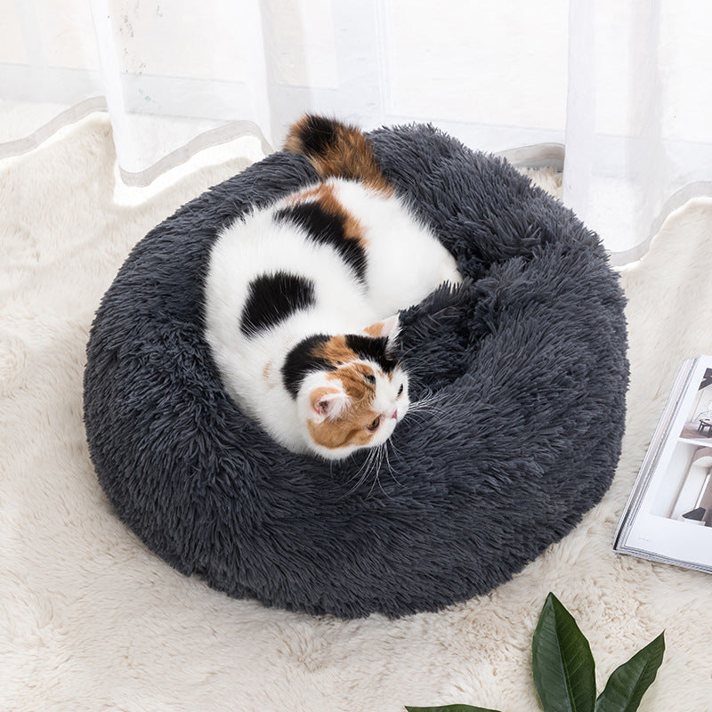 Winter Warm Plush Pet Bed
