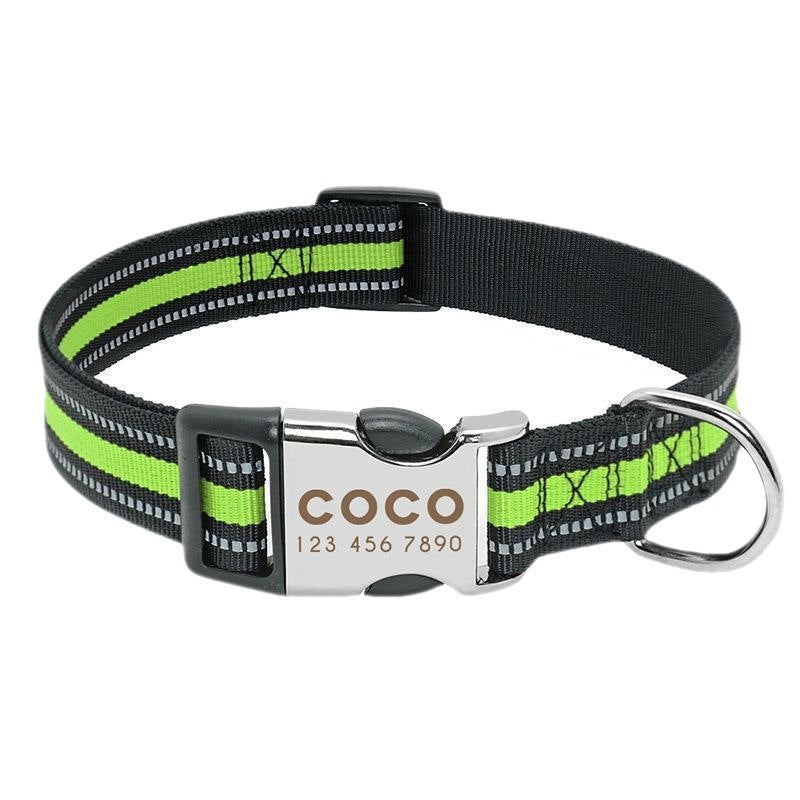 Reflective Engravable Dog Collar