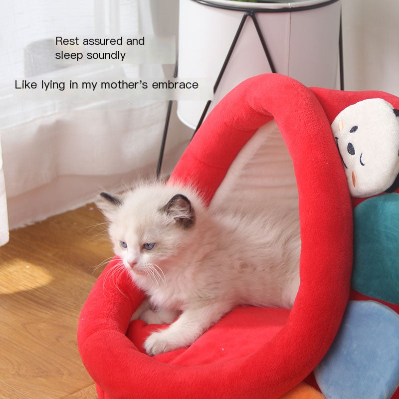 Four-Seasons Plush Pet Bed